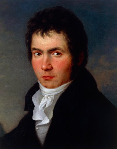 Portrett av Ludwig van Beethoven (Bonn av Joseph Willibrord Mahler