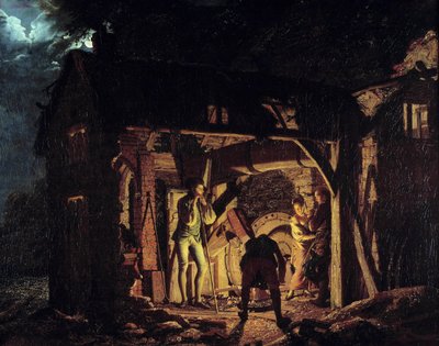 En smie på 1700-tallet Maleri av Joseph Wright fra Derby (1734-1797) 1773 Saint Petersburg, Hermitage Museum av Joseph Wright of Derby
