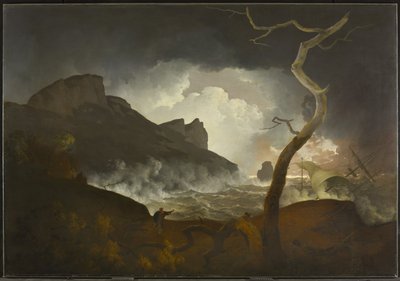 Antigonus in the Storm (Act III, scene iii, fra Shakespeares The Winters Tale), 1790-92 av Joseph Wright of Derby