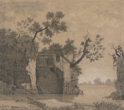 Landskap med ruiner av Joseph Wright of Derby