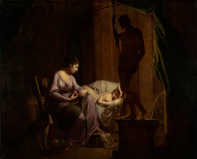 Penelope unraveling Her Web, 1783-4 av Joseph Wright of Derby
