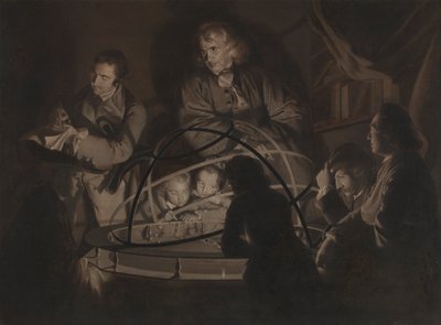 Filosof holder et foredrag om Orrery av Joseph Wright of Derby