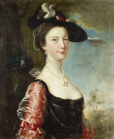 Portrett av hans kone, Anne av Joseph Wright of Derby