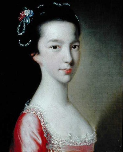 Portrait of a Girl (Jane Monck) (olje på lerret) av Joseph Wright of Derby