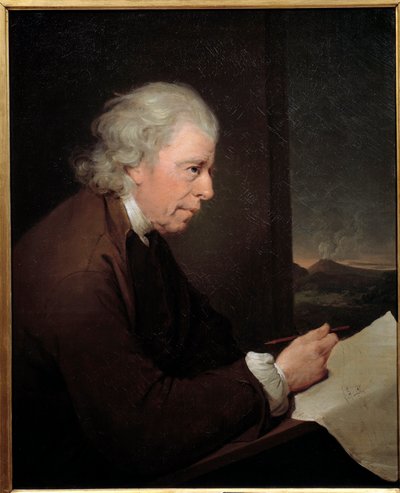 Portrett av urmakeren, geologen og fysikeren John Whitehurst (1713-1788) Maleri av Joseph Wright of Derby (1734-1797) av Joseph Wright of Derby