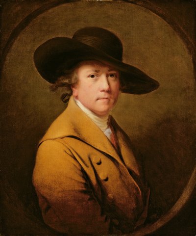 Selvportrett, ca. 1780 (olje på lerret) av Joseph Wright of Derby