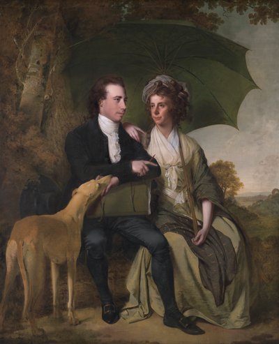 Presten og fru Thomas Gisborne fra Yoxall Lodge, Staffordshire av Joseph Wright of Derby
