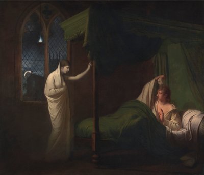 William og Margaret fra Percys 'Reliques of Ancient English Poetry' av Joseph Wright of Derby
