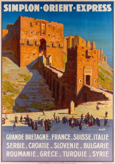 Simplon-Orient-Express, ca 1927. av Joseph de La Nézière