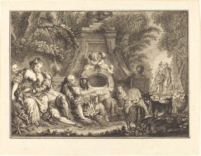 Landlige gleder av Joseph de Longueil after Charles Eisen