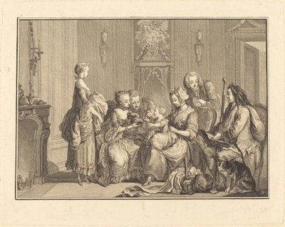 Den vakre sykepleieren av Joseph de Longueil after Charles Eisen