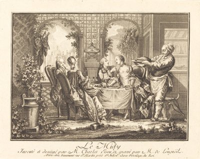 Middagstid av Joseph de Longueil after Charles Eisen