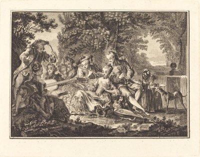 Bygdekonsert av Joseph de Longueil after Charles Eisen