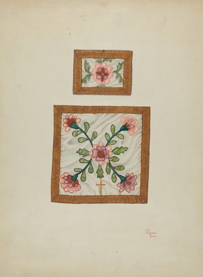 Burse og kalkslør, ca. 1940 av Josephine C. Romano