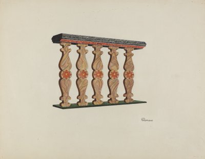 Choir Rail, 1938. av Josephine C. Romano