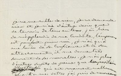 Autografbrev til Eugene de Beauharnais, Paris, 2. januar 1809 (penn og blekk på papir) av Josephine de Beauharnais