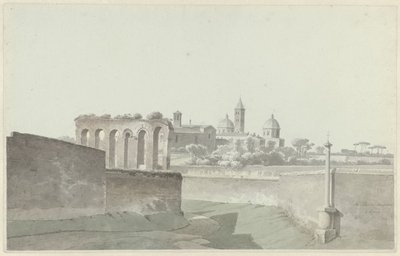 Basilikaen Santa Maria Maggiore i Roma Utsikt på Sa. Maria Maggiore, Roma av Josephus Augustus Knip