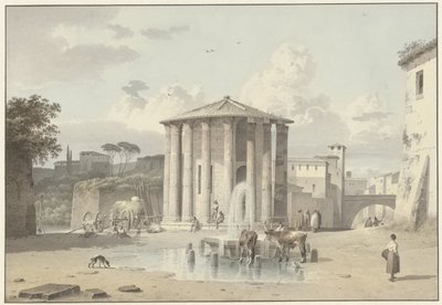 Vesta-tempelet i Roma av Josephus Augustus Knip