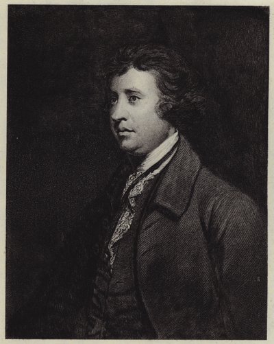 Edmund Burke (litho) av Joshua (after) Reynolds