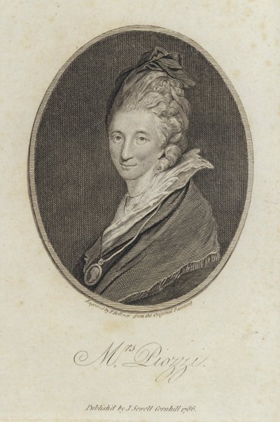 Hester Lynch Piozzi, walisisk-født dagbokskriver og forfatter av Joshua (after) Reynolds