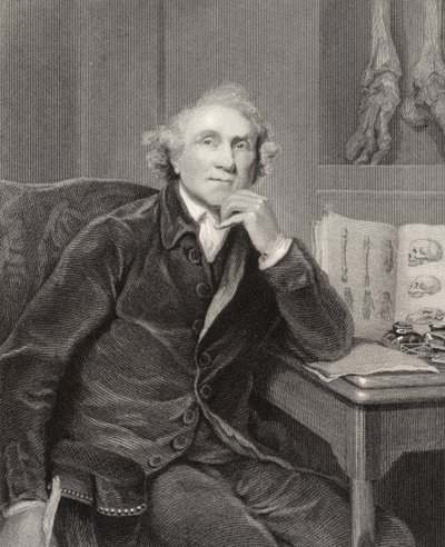 John Hunter, gravert av G.H. Adcock, fra 