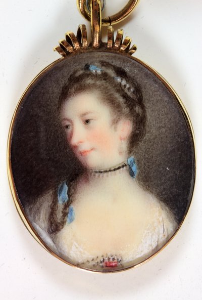 Lady Anne Campbell, grevinne av Strafford (emalje) av Joshua (after) Reynolds