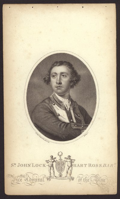 Sir John Lockhart-Ross , britisk admiral (gravering) av Joshua (after) Reynolds