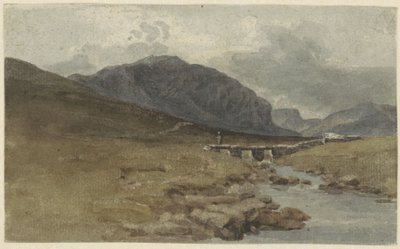 Landskap ved Llyn Ogwen, Caernarvonshire (Wales) av Joshua Cristall