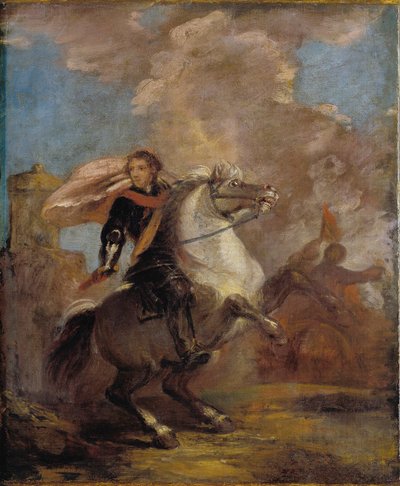 En offiser til hest av Joshua Reynolds