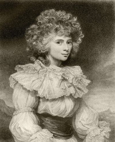 Elizabeth Cavendish, hertuginne av Devonshire, gravert av F. Bartolozzi, fra 