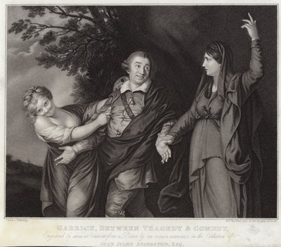 Garrick mellom tragedie og komedie av Joshua Reynolds