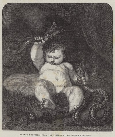 Herkules spedbarn av Joshua Reynolds