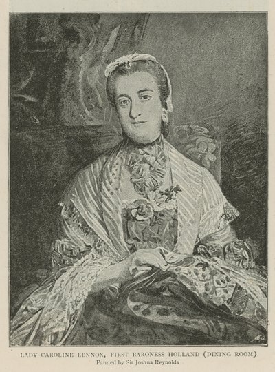 Lady Caroline Lennox, første baronesse Holland av Joshua Reynolds