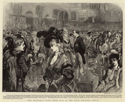 Lady Wolseleys Fancy Dress Ball på Royal Hospital, Dublin av Joshua Reynolds