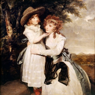 Miss Cocks og niesen hennes av Joshua Reynolds