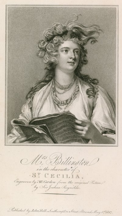 Mrs Billington i rollen som St Cecilia av Joshua Reynolds