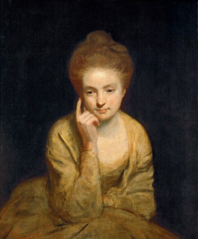 Nyklassisisme: Portrettstudie av en ung dame av Reynolds, Sir Joshua (1732-1792) av Joshua Reynolds