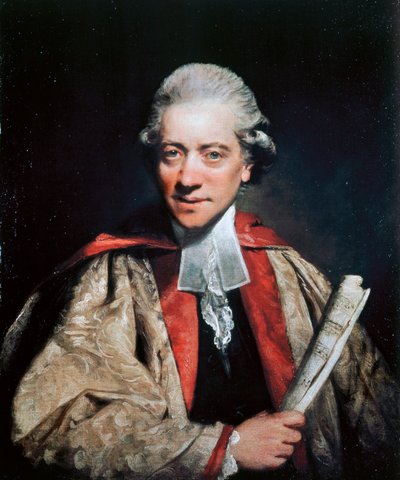 Portrett av Charles Burney (1726-1814), komponist, organist og musikkhistoriker av Joshua Reynolds