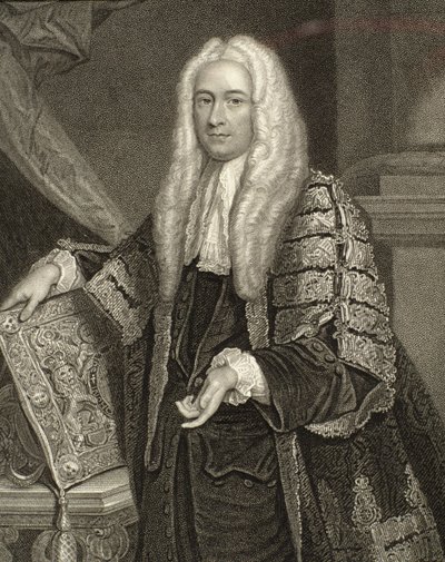 Portrett av Henry Fox, 1. baron Holland (1705-74), gravert av Henry Robinson (fl.1833-51) av Joshua Reynolds