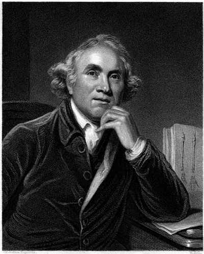 Portrett av John Hunter, gravert av William Holl, ca. 1830-tallet av Joshua Reynolds