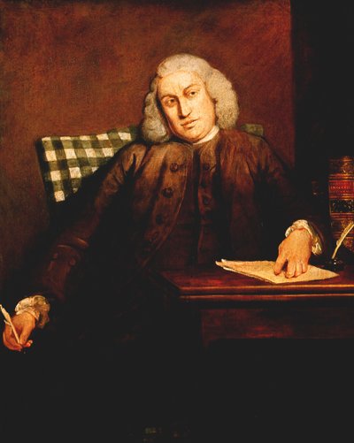 Samuel Johnson, engelsk mann av bokstaver, 1756-1757 av Joshua Reynolds