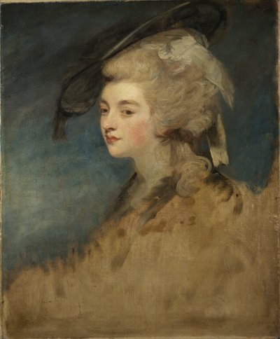 Studie av Georgiana Spencer (olje på lerret) av Joshua Reynolds