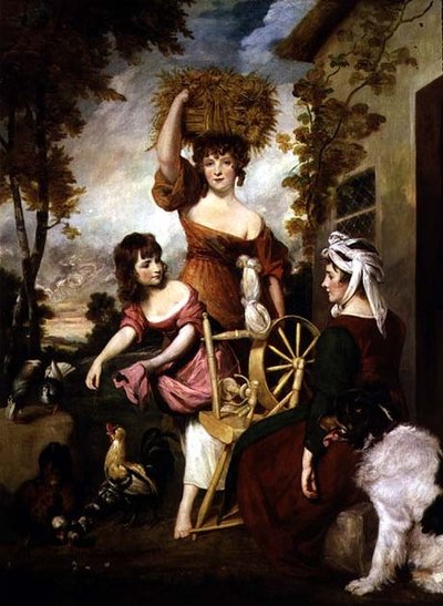 The Cottagers, The Machil Family (olje på lerret) 1788 av Joshua Reynolds