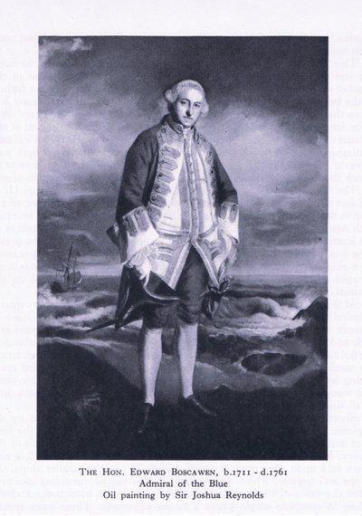 The Hon Edward Boscawen, fra British Adventure utgitt av Collins, 1947 av Joshua Reynolds