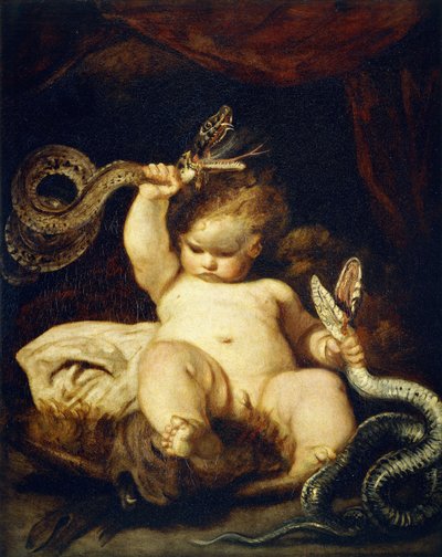 Spedbarnet Hercules, av Joshua Reynolds