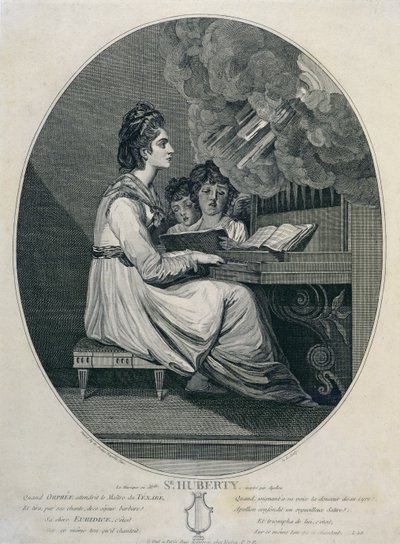 Musikken til Mademoiselle S. Huberty Inspirert av Apollo av Joshua Reynolds