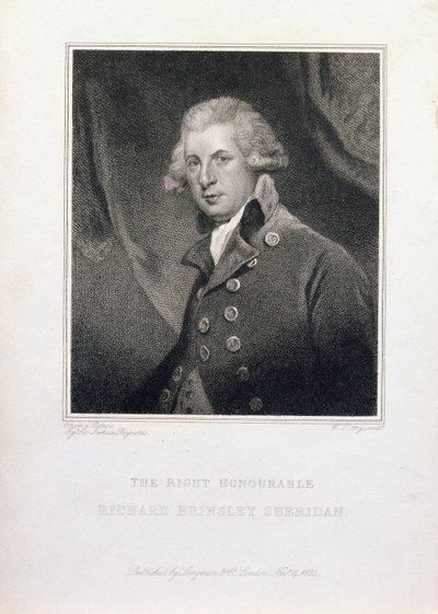 Høyre ærede Richard Brinsley Sheridan, 1825 av Joshua Reynolds