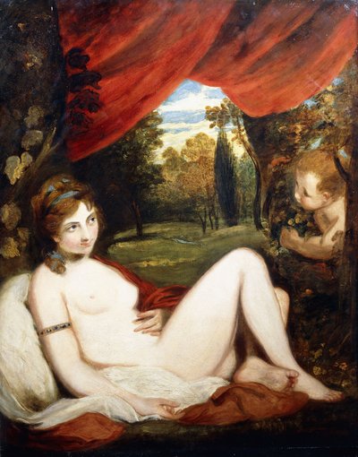 Venus og Cupid, eller "The Wanton Bacchante", av Joshua Reynolds