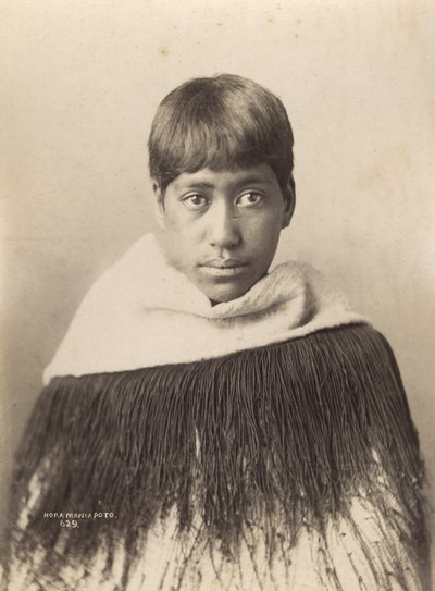 Hora Maniapoto, ca. 1890 (albumtrykk) av Josiah Martin