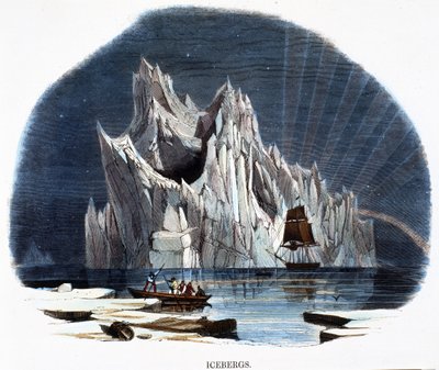 Isfjell, fra Phenomena of Nature, 1849 av Josiah Wood Whymper